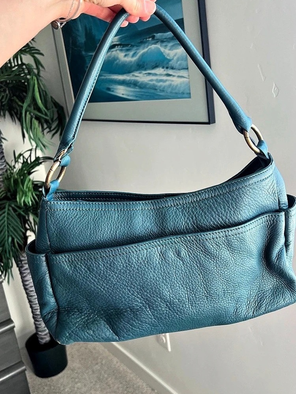 Hobo Blue/Teal Shoulder Bag